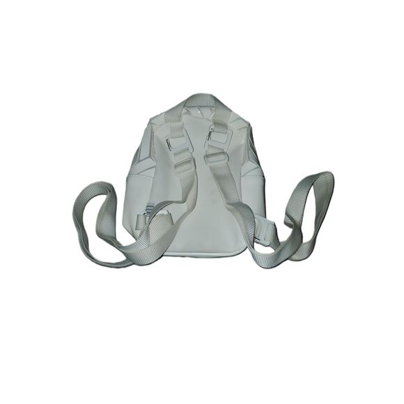 Adidas Originals Mini 3D Backpack Geometric Pattern With Logo White - Picture 2 of 4